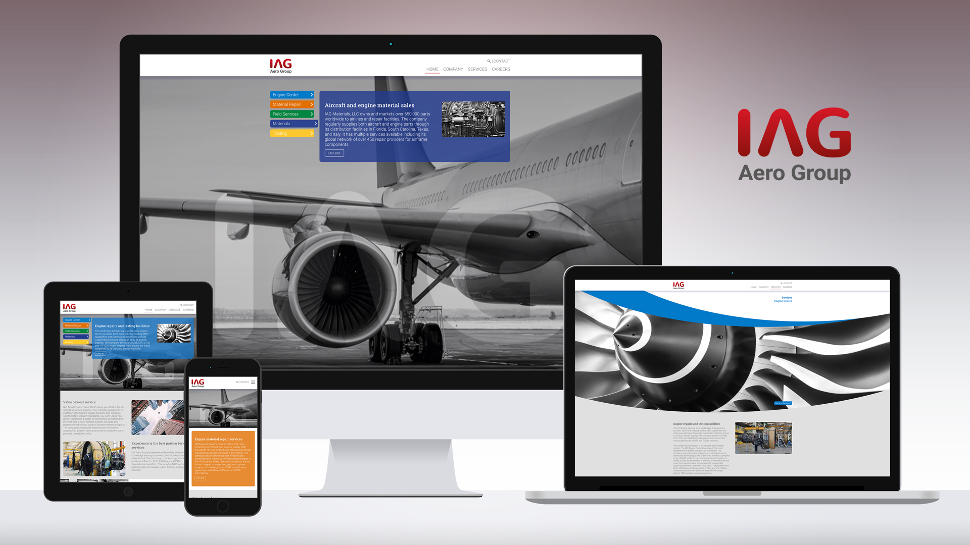 IAG Aero Group new branding and website 