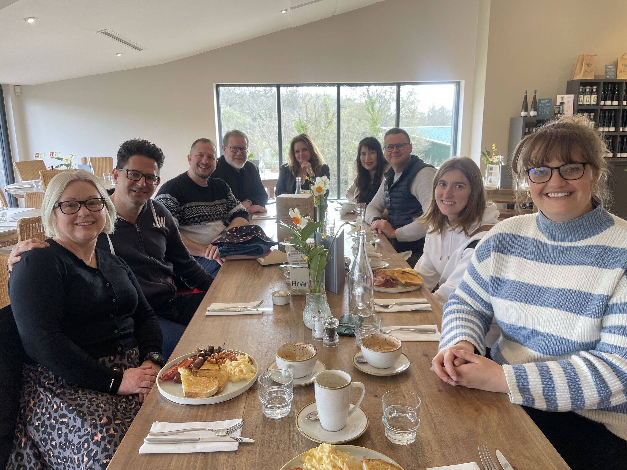 Bolney Wine Estate breakfast