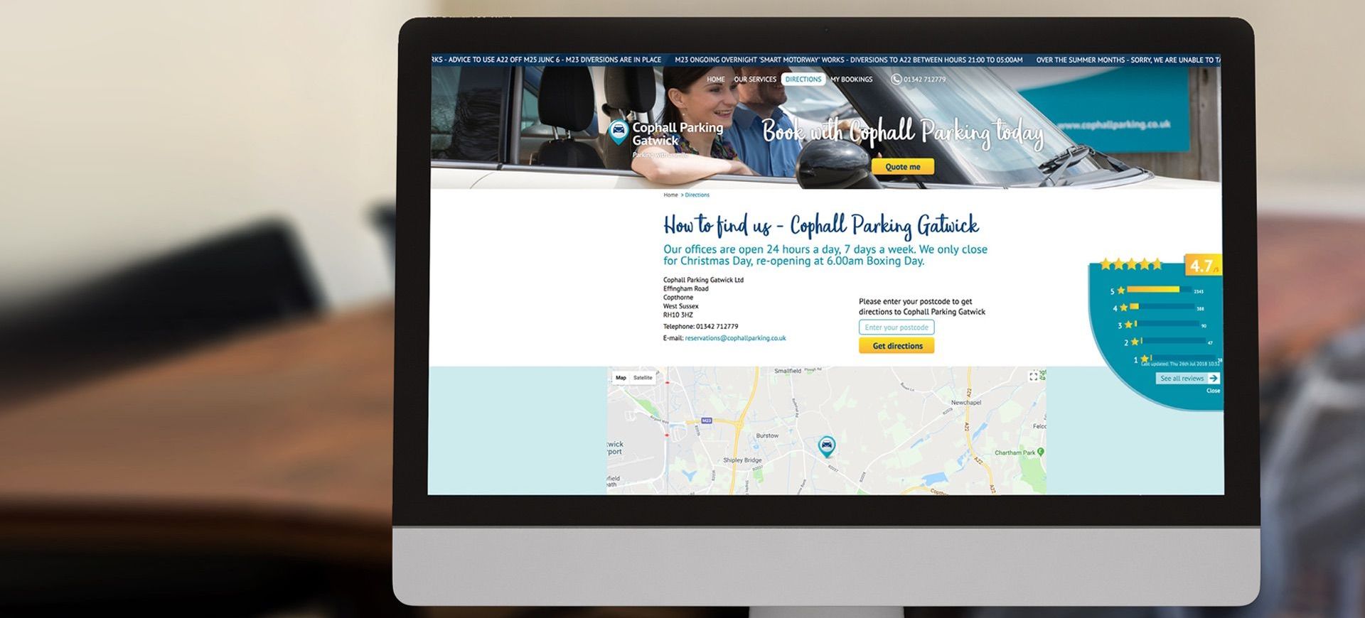 How We Transformed Cophall Parking Gatwick's Website