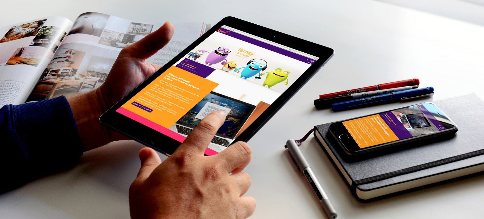 Responsive and adaptive web design